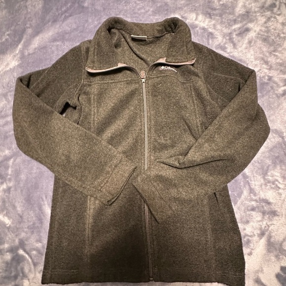 Columbia Other - Columbia Steens Mountain Size Large Charcoal Full Zip Lightweight Fleece Jacket